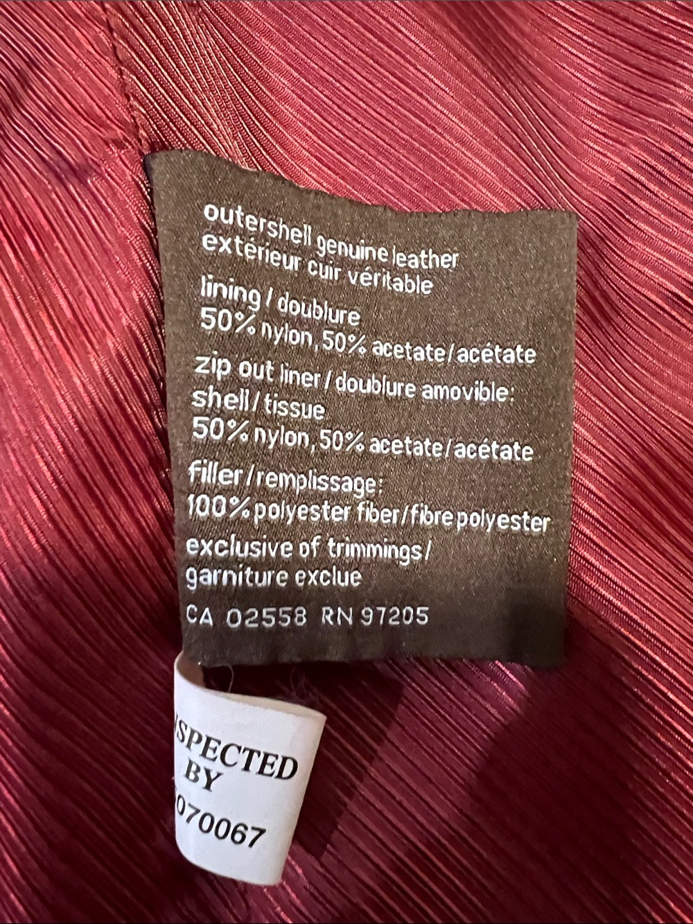 Danier Red Leather Button-Front Trench Coat - Picture 11 of 16